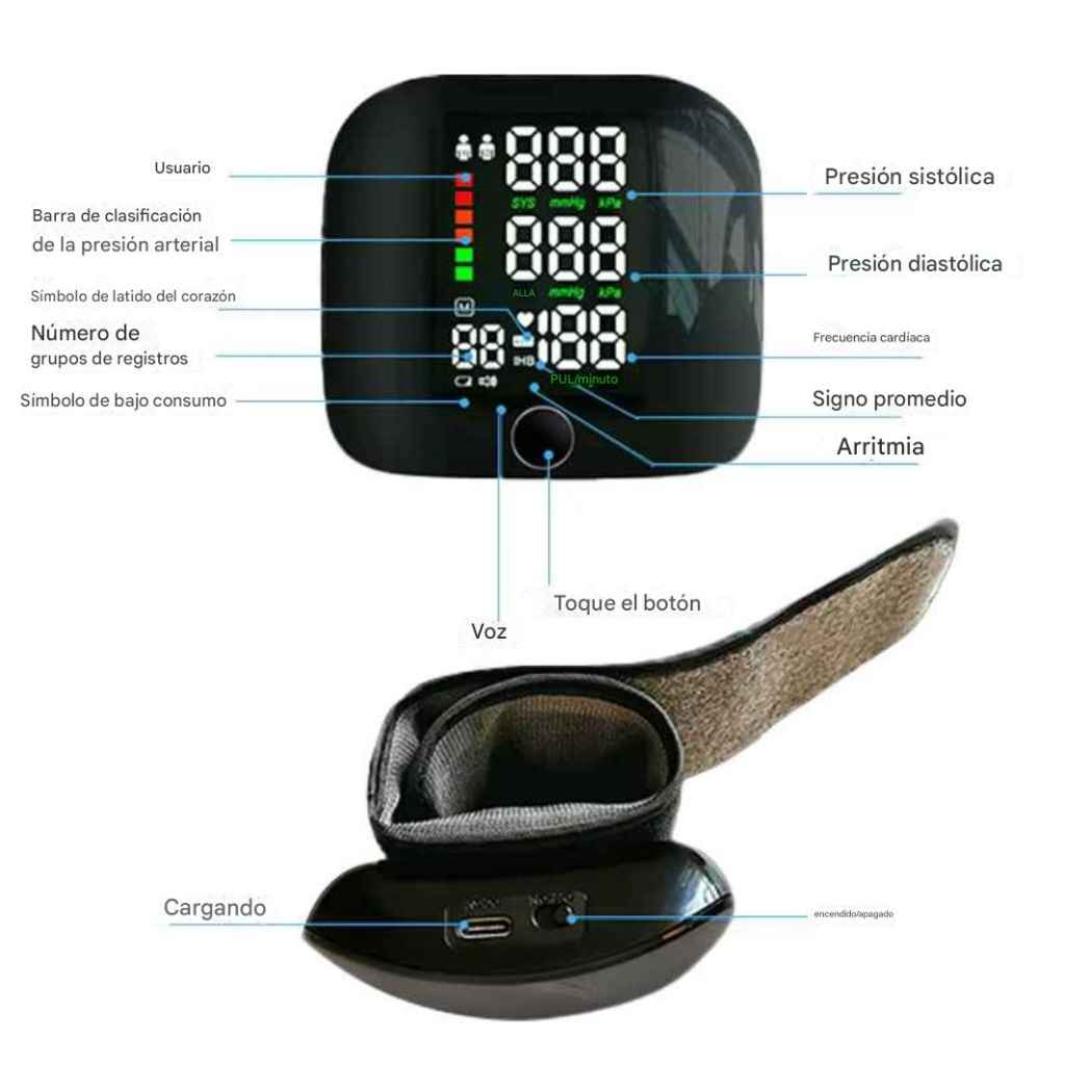 HealthCare Monitor de presión arterial de grado clínico