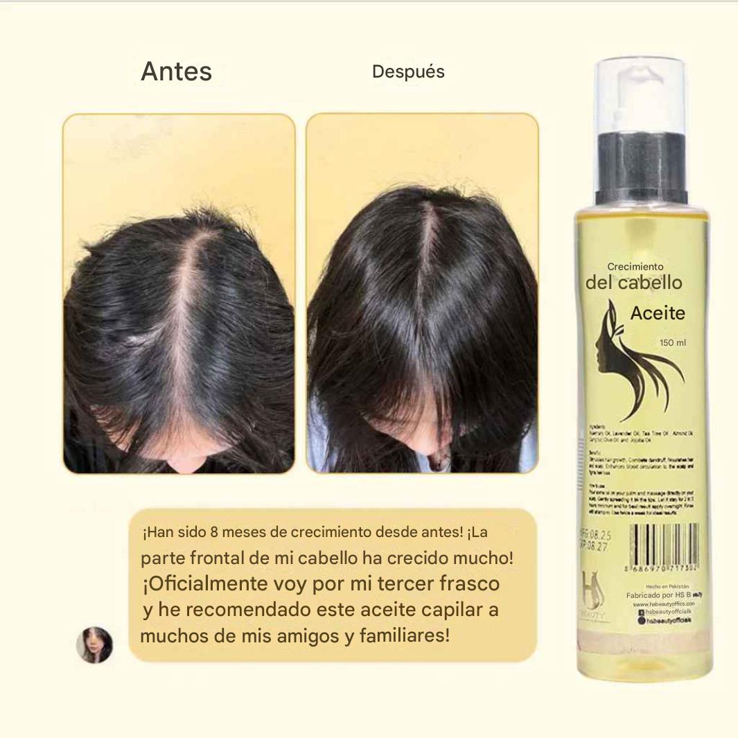 Aceite para el crecimiento del cabello