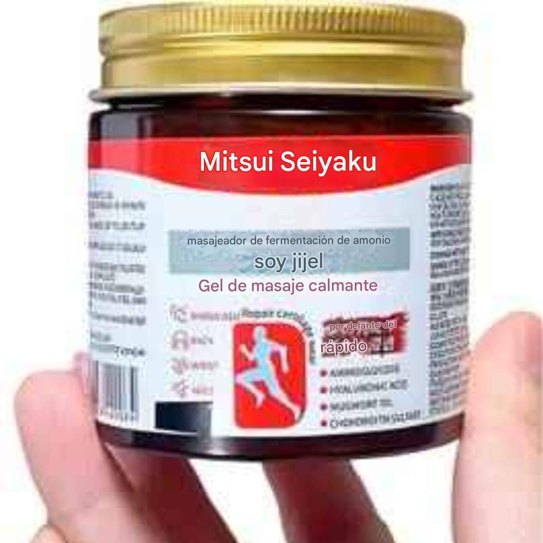 Gel de masaje japonés calmante para aliviar el dolor de espalda, rodillas, articulaciones y músculos (100 g)