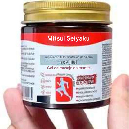 Gel de masaje japonés calmante para aliviar el dolor de espalda, rodillas, articulaciones y músculos (100 g)