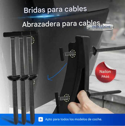 Paquete de 50 Hebilla universal de nailon para bridas
