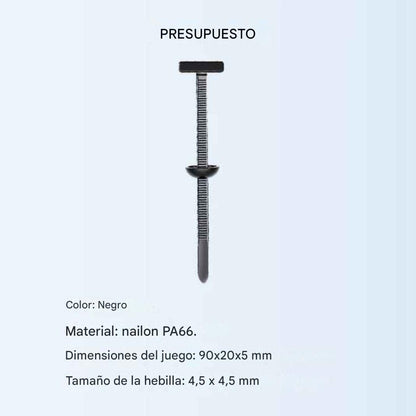 Paquete de 50 Hebilla universal de nailon para bridas
