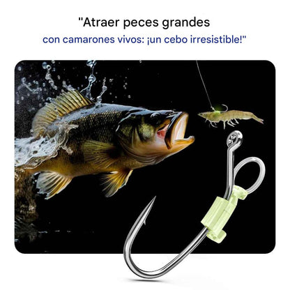 Anzuelos luminosos para camarones vivos (Paquete de 10)