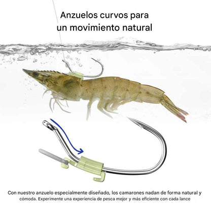 Anzuelos luminosos para camarones vivos (Paquete de 10)