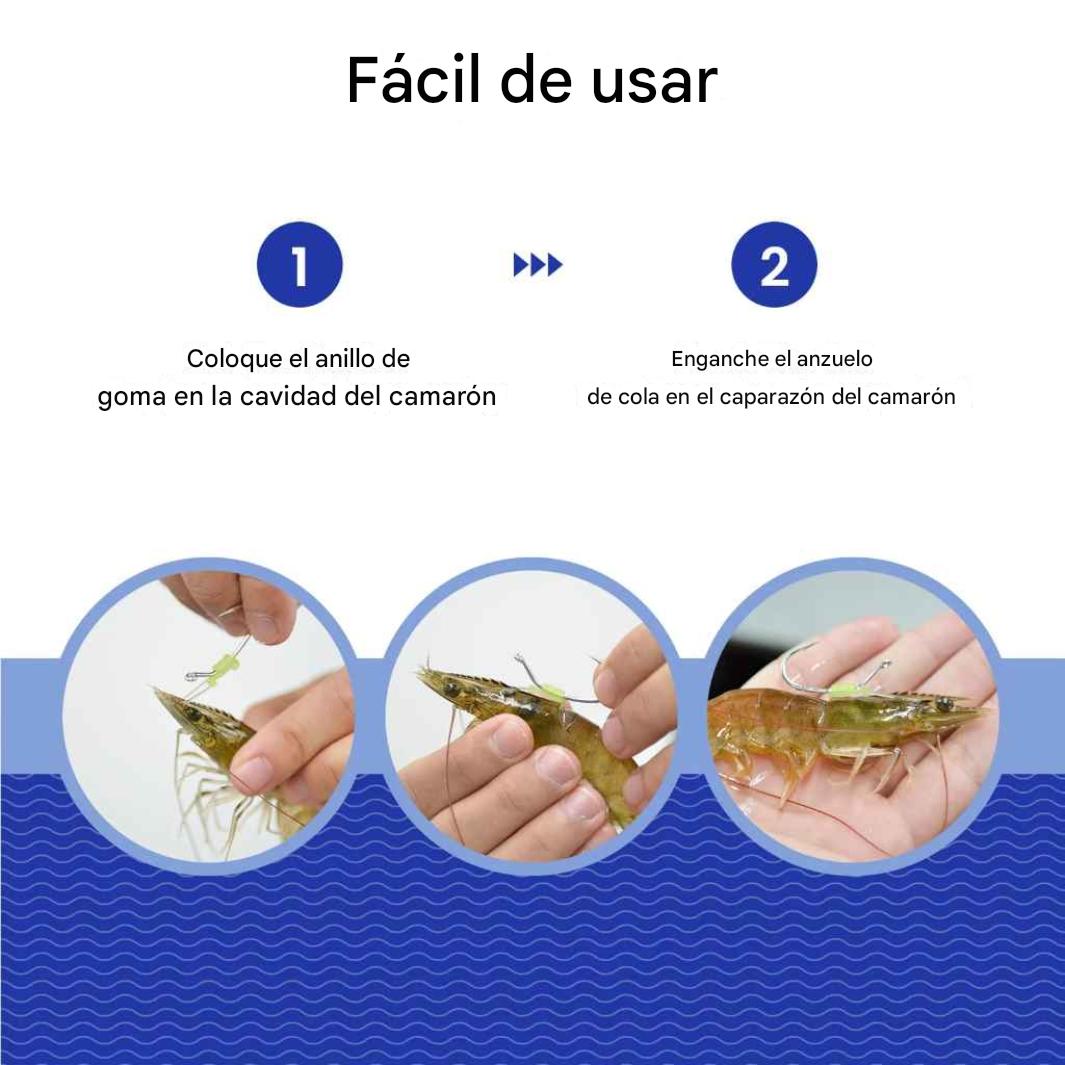 Anzuelos luminosos para camarones vivos (Paquete de 10)