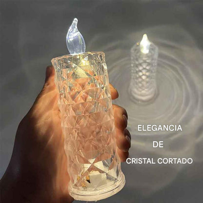 Lámpara de araña Crystal Rose: un rayo de luz romántico sin complicaciones