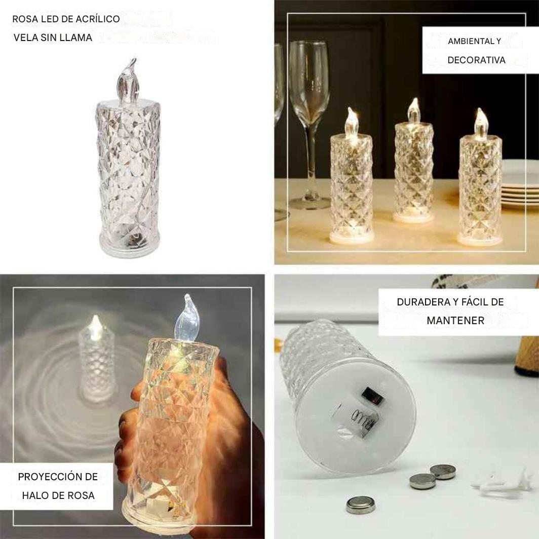 Lámpara de araña Crystal Rose: un rayo de luz romántico sin complicaciones