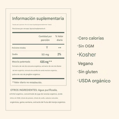 Dose suplemento para la salud hepática