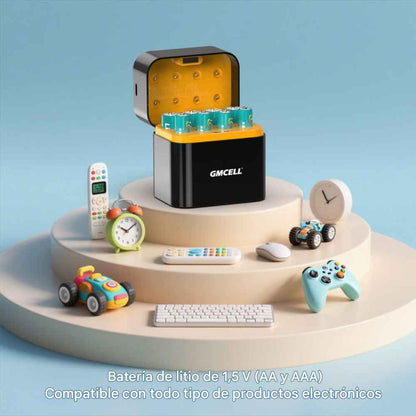 Cargador de batería AA y AAA para batería de NiMH y litio