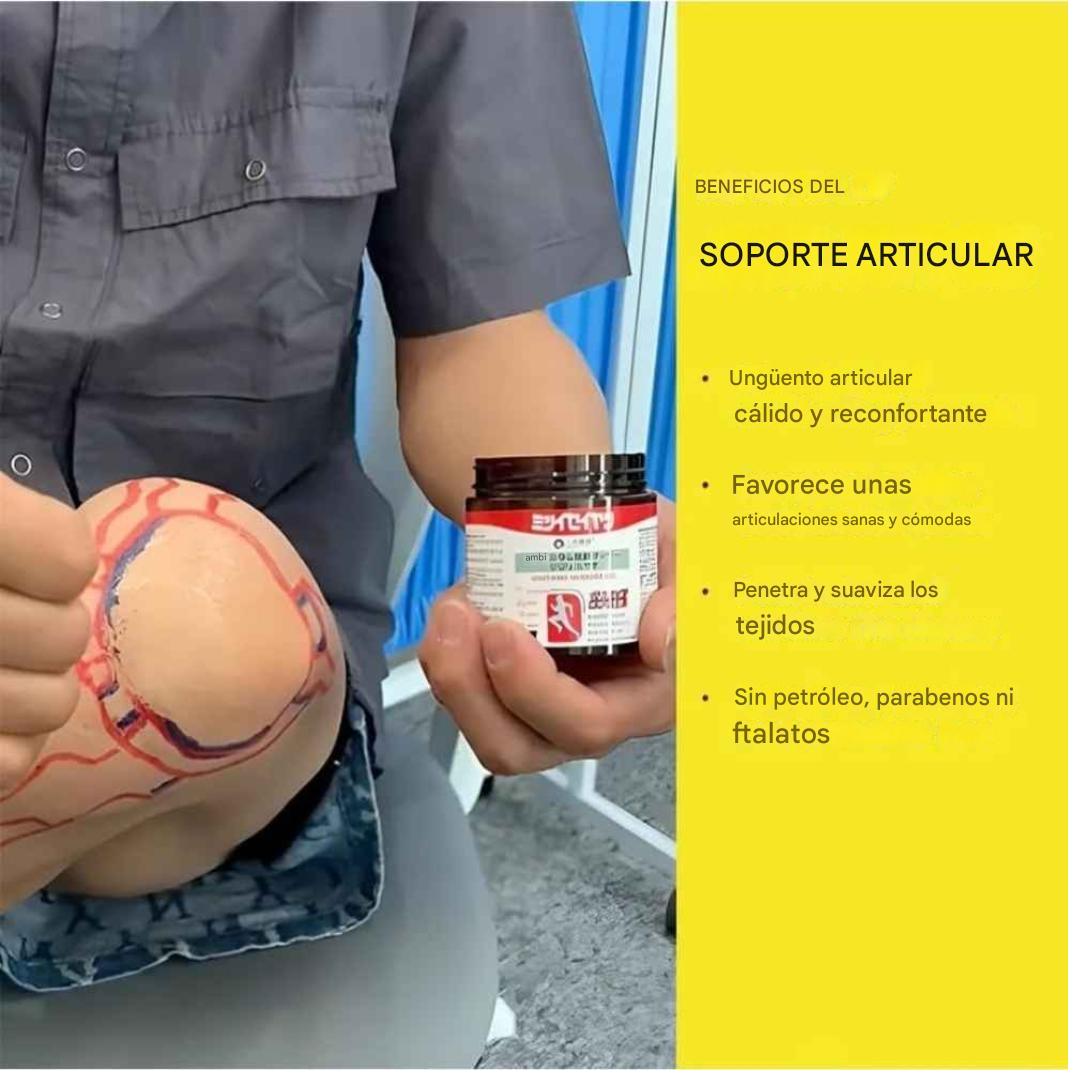 Gel de masaje japonés calmante para aliviar el dolor de espalda, rodillas, articulaciones y músculos (100 g)