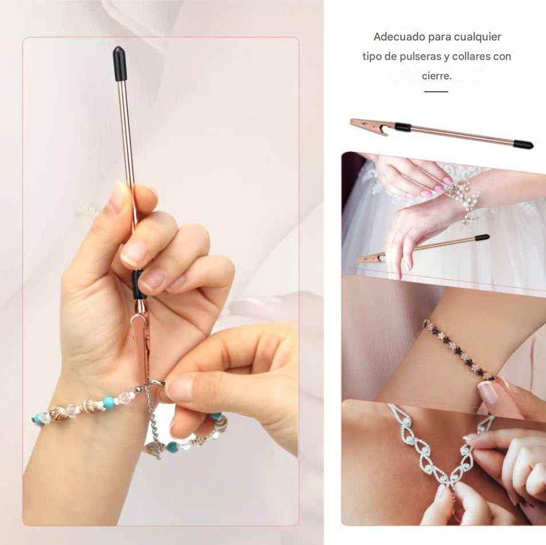 Herramientas auxiliares para cierres de pulsera con funda protectora antideslizante