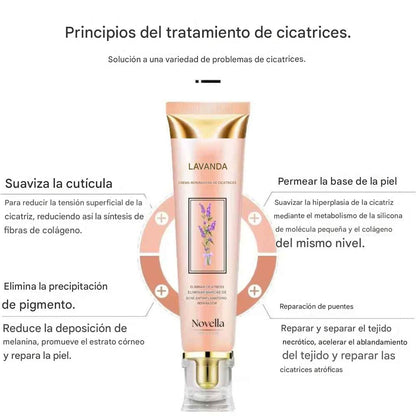 Novella™: Crema reparadora de cicatrices de lavanda - Fórmula clínicamente probada