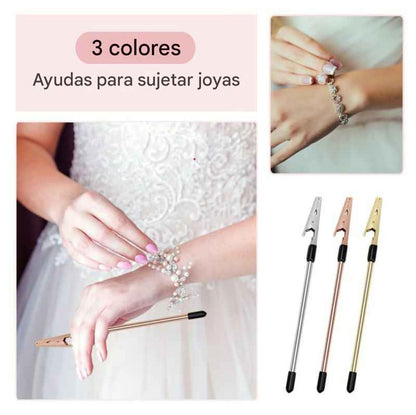 Herramientas auxiliares para cierres de pulsera con funda protectora antideslizante