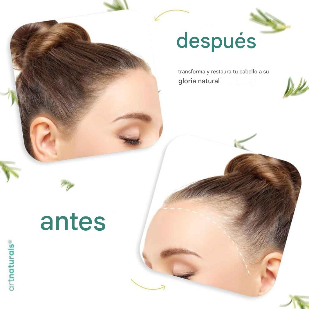 Aceite de ricino y romero para el crecimiento