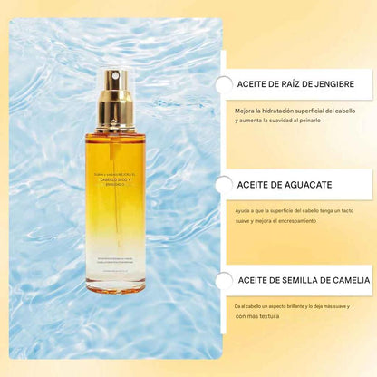 Aceite suavizante para el cabello, reparación de cabello seco dañado, nutrición profunda