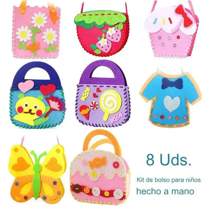 Kit de costura para niños (8 diseños incluidos)