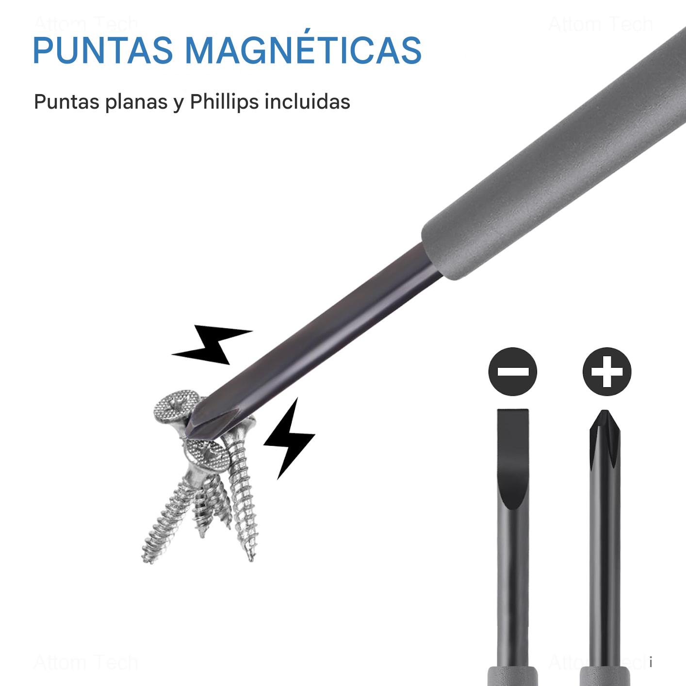 (🎁 PAGA 1 lleva 2 🎁) Destornillador magnético y comprobador de voltaje