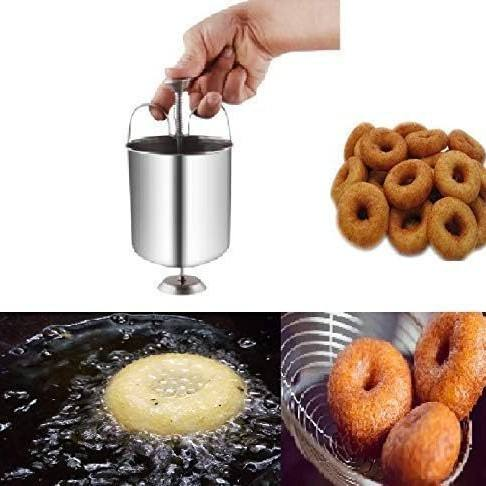 CocinaCook - Máquina de acero inoxidable para hacer vadas de la india y rosquillas