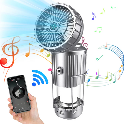 Outdoor - Lampara ventilador solar 5 en 1