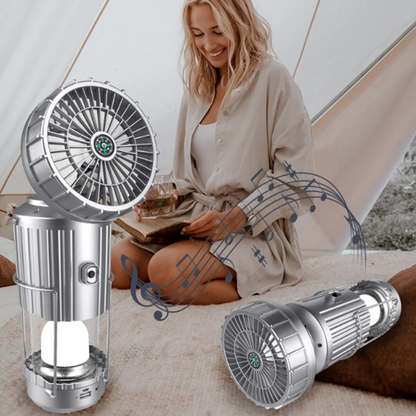 Outdoor - Lampara ventilador solar 5 en 1