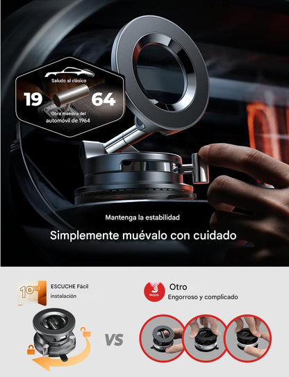 StaySafe Soporte magnético de teléfono con succión 360° ajustable