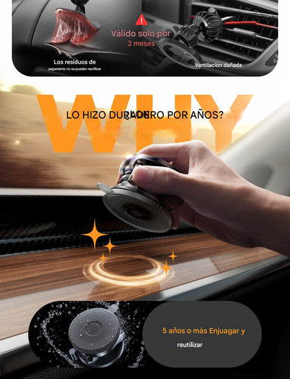 StaySafe Soporte magnético de teléfono con succión 360° ajustable