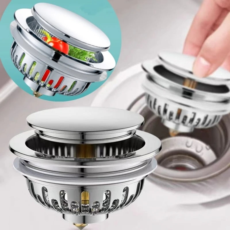 Tapón flitro para fregadero 3 en 1