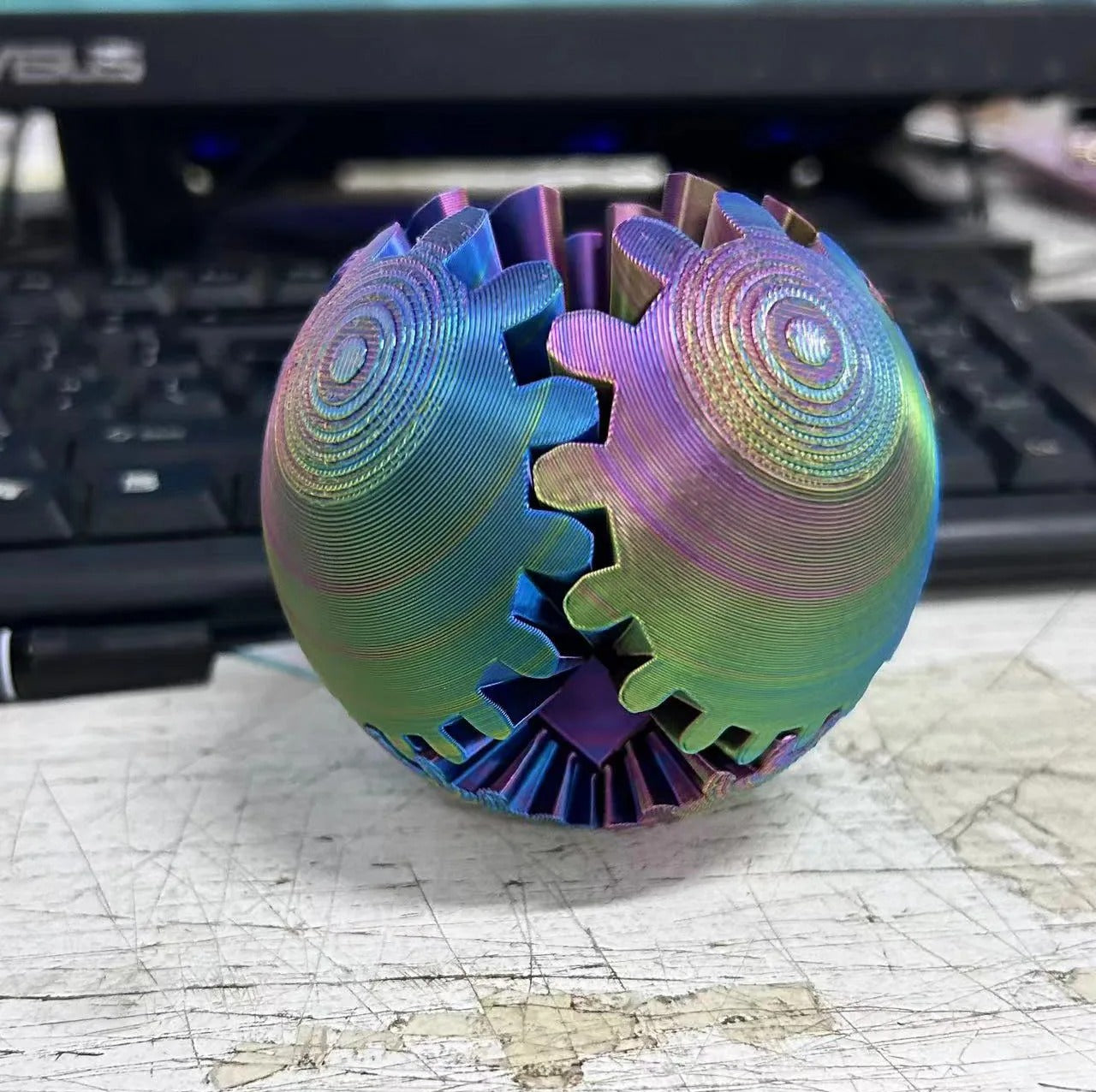 Bola de engranajes antiestrés