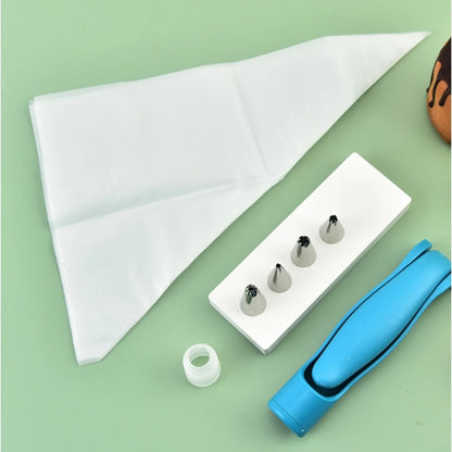 Pistola para decoración de pasteles (incluye 4 boquillas y bolsa para crema)