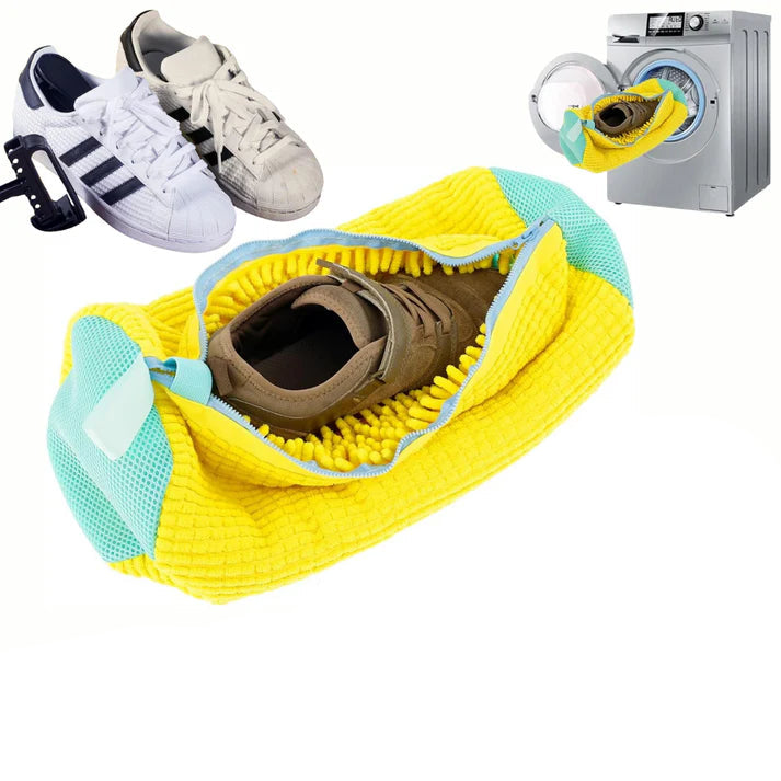 Bolsa protectora para lavado de zapatos con microfibras