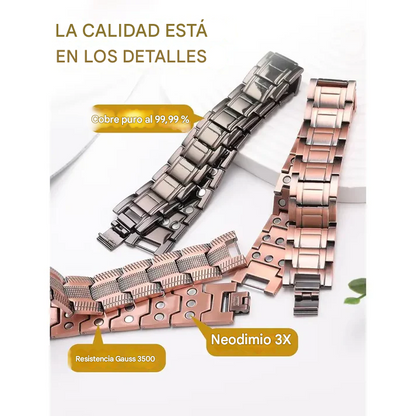 Pulsera magnética de cobre puro: alivia dolor y mejora circulación